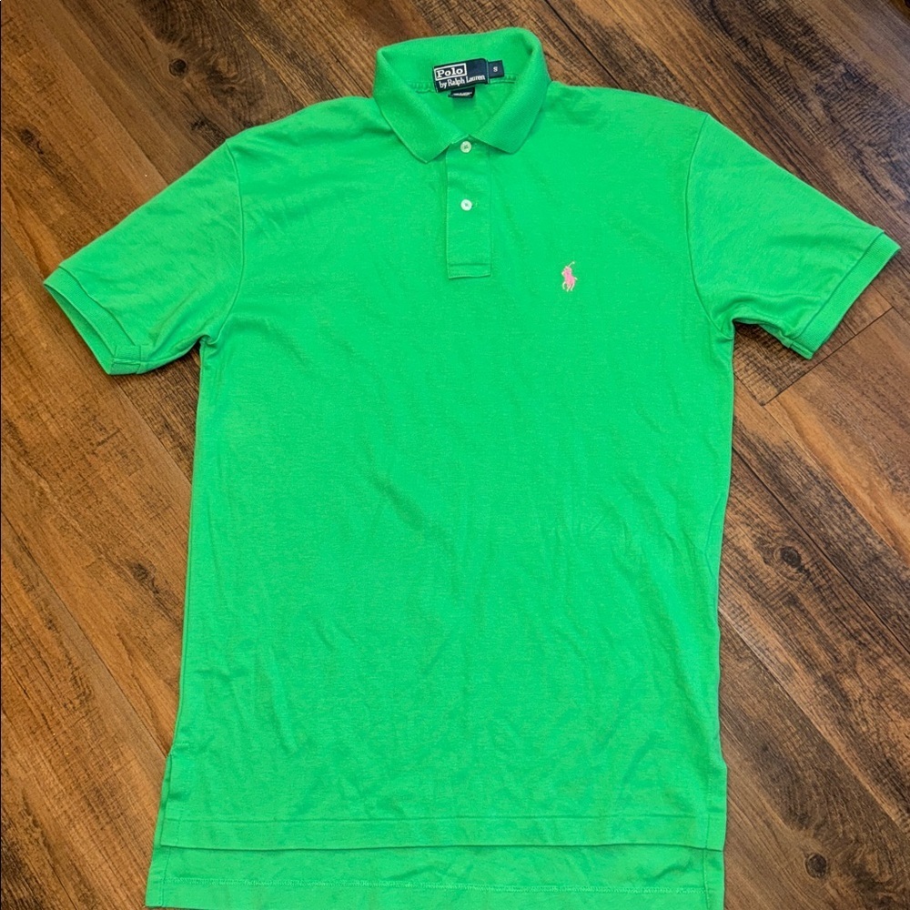Ralph Lauren Men's Vibrant Green Polo Shirt - Picture 5 of 11